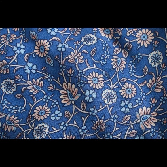 Boho floral gypsy skirt print maxi long blue - Picture 7 of 14